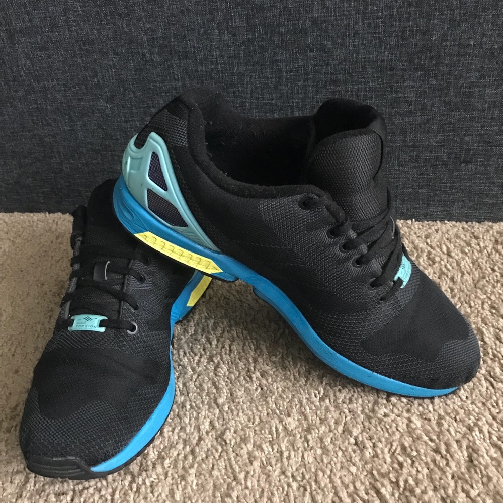 Black, yellow& blue adidas